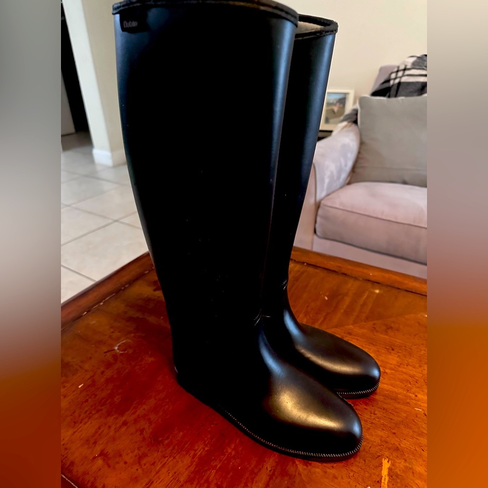 Dublin Women’s Sz 9 TALL Riding Boots - all black leather like new